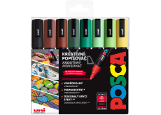 Posca Universal Acrylmarker Set 1,8 - 2,5 mm Earth mix Erdtöne 8 Stück PC-5M