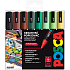 Posca Universal Acrylmarker Set 1,8 - 2,5 mm Earth mix Erdtöne 8 Stück PC-5M