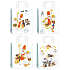 Geschenkpapiertüte 32 x 26 x 12,7 cm Nikolaus, Engel und Teufel verschiedene Arten