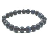 Saphirarmband elastischer Naturstein, Kugel 8 mm / 16-17 cm, Stein der Weisheit, Wahrheit und Intuition