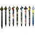 Colorino Gummierter Stift Batman, blaue Mine 0,5 mm