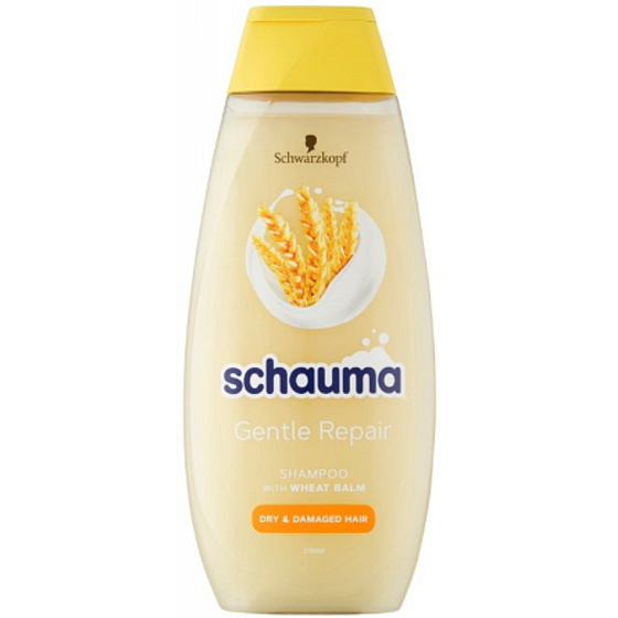 Schauma Gentle Repair Shampoo mit Weizenbalsam für trockenes und strapaziertes Haar 400 ml