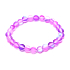 Opalit lila matt Armband elastisch, Kunststeinkugel 6 mm / 16 cm, für Kinder, Wunsch- und Hoffnungsstein
