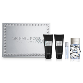 Michael Kors Pour Homme Eau de Parfum 100 ml + Aftershave Balm 100 ml + Duschgel 100 ml + Eau de Parfum 10 ml Miniatur, Geschenkset für Männer