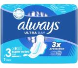 Always Ultra Super Extra Night Damenbinden mit Flügeln, 7 Stück