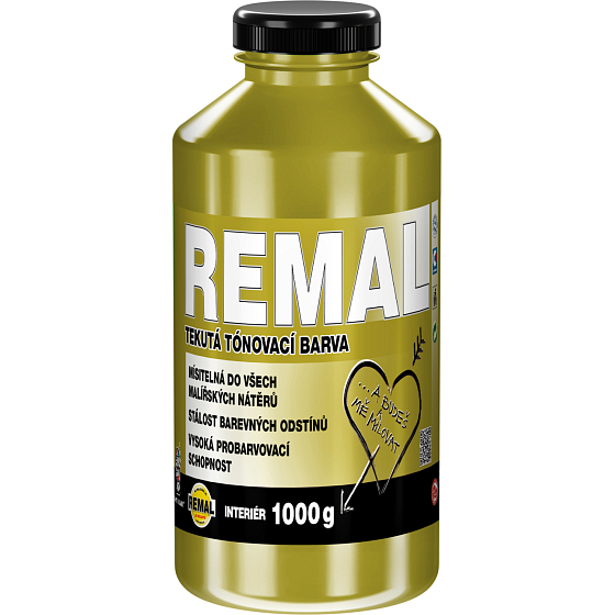 REMAL Tönungsfarbe, 0670 Ocker, 1 kg