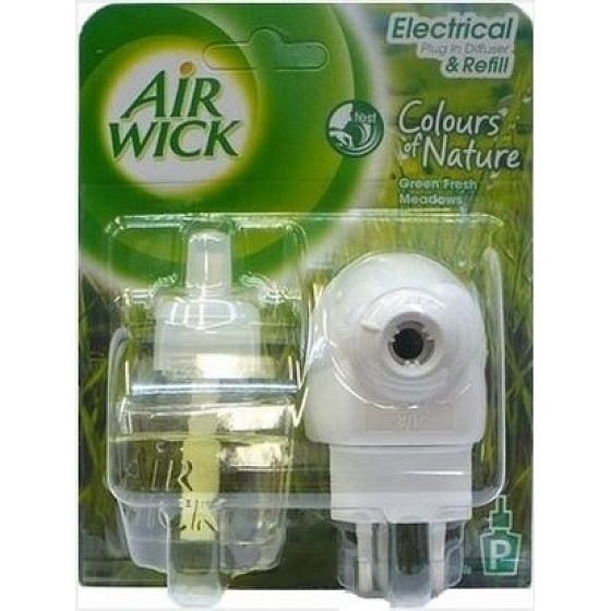 Air Wick Green Frischwiese elektrischer Lufterfrischer komplett 19 ml