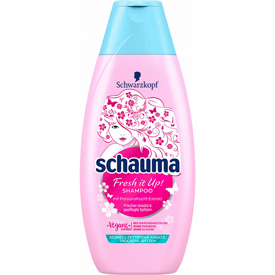 Schauma Fresh it Up! Shampoo für schnell schmierende Wurzeln und trockene Spitzen 400 ml