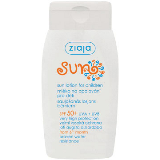 Ziaja Sun SPF 50+ Sonnenmilch für Kinder sehr hoher Schutz 125 ml