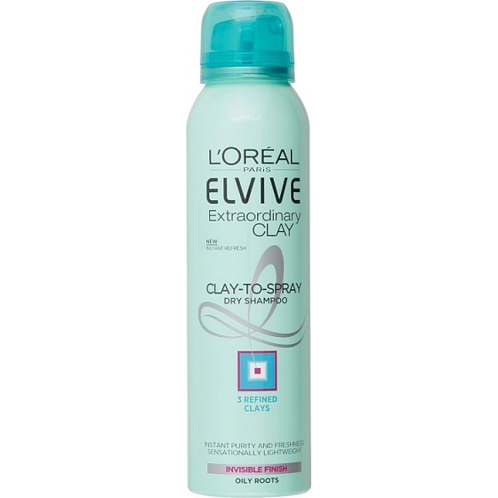 Loreal Paris Elseve Extraordinary Clay Trockenshampoo für fettiges Haar 150 ml