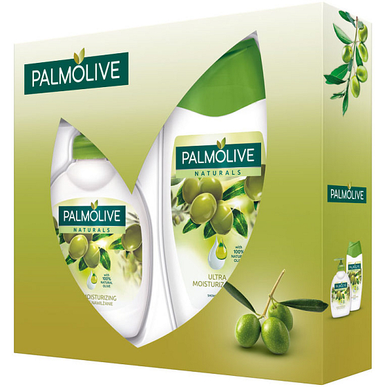 Palmolive Olive 250 ml Duschgel + 300 ml Flüssigseife, Kosmetikset