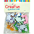 CreaFun Selbstklebende Dekoration Krabbenfarbmischung 4 x 3 cm 25 Stück