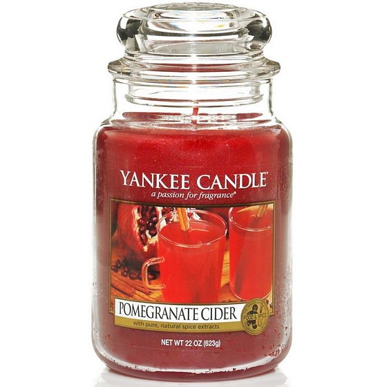 Yankee Candle Granatapfel Cider Classic Granatapfel Duftkerze Classic Large Glass 623 g
