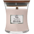 WoodWick Vanille & Meersalz - Duftkerze mit Vanille und Meersalz mit Holzdocht und Deckelglas klein 85 g