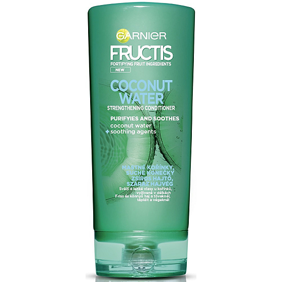 Garnier Fructis Coconut Water stärkender Balsam für fettige Ansätze und trockene Haarspitzen 200 ml