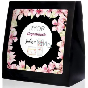 Ryor Sakura Elegantes Pflege-Zuckerpeeling mit japanischer Kirsche 325 g + Duschgel mit japanischer Kirsche 200 ml, Kosmetikset