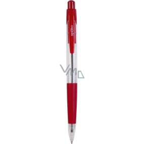 Spoko Kugelschreiber transparent rot, rote Nachfüllung, 0,5 mm