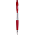 Spoko Kugelschreiber transparent rot, rote Nachfüllung, 0,5 mm