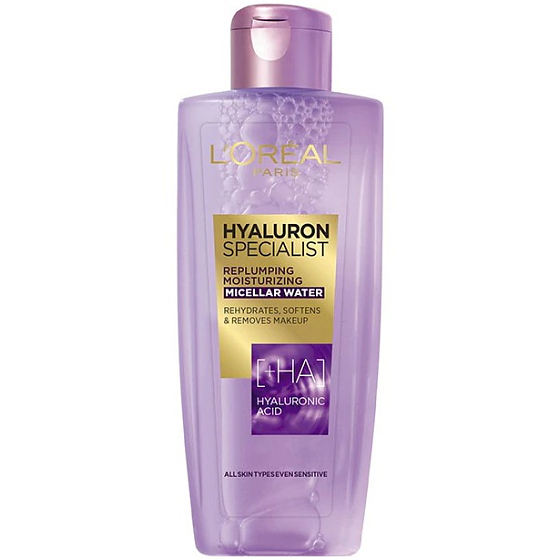 Loreal Paris Hyaluron Specialist feuchtigkeitsspendendes Mizellenwasser geeignet für empfindliche Haut 200 ml