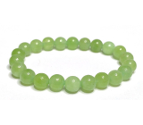 Olivin / Peridot Armband elastischer Naturstein, Kugel 8 mm / 16 - 17 cm, Stein schützt die menschliche Aura