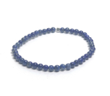 Lapislazuli Armband elastisch Naturstein, Kugel 4 mm / 16 - 17 cm, Harmonie Stein