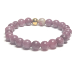 Turmalin rot Armband elastisch Naturstein, Kugel 8 mm / 16-17 cm, Wächter der guten Laune