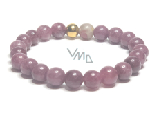 Turmalin rot Armband elastisch Naturstein, Kugel 8 mm / 16-17 cm, Wächter der guten Laune