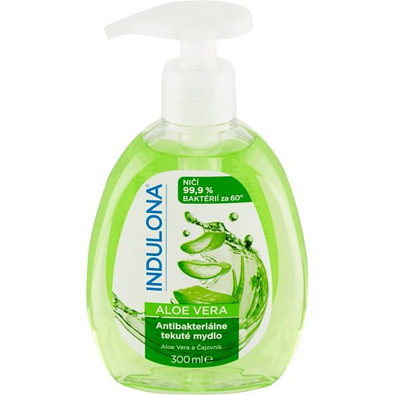 Indulona Aloe Vera antibakterielle Flüssigseife Spender 300 ml
