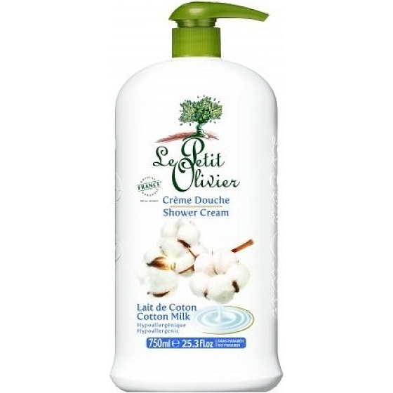 Le Petit Olivier Baumwoll-Milch-Duschcreme 750 ml