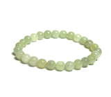 Serpentin grün Armband elastisch Naturstein, Perle 8 mm / 16-17 cm, Heilstein