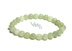 Serpentin grün Armband elastisch Naturstein, Perle 8 mm / 16-17 cm, Heilstein