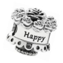 Charme Sterling Silber 925 Happy Birthday, Perle auf Armband Geburtstag