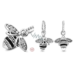Charms Sterling Silber 925 Bienenkönigin schimmernder, tierischer Armband-Anhänger Charms Sterling Silber 925 Bienenkönigin schimmernder, tierischer Armband-Anhänger
