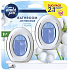 Ambi Pur Bathroom Baumwollblüte Badezimmer Lufterfrischer Gel 2 x 7,5 ml, Duopack