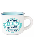 Albi Espressotasse - Meine Mutter hat ein Herz aus Gold 45 ml