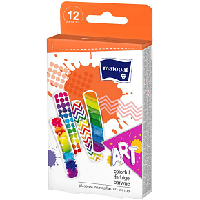 Matopat Art bunte Pflaster 19 x 76 mm 12 Stück Matopat Art bunte Pflaster 19 x 76 mm 12 Stück