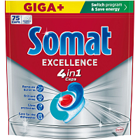Somat Geschirrspültabs Excellence 4in1, 75 Stk