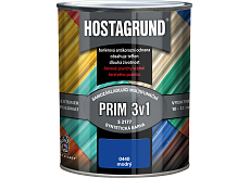 Hostagrund Prim 3v1 S2177 Grund- und Deckfarbe für Metall, 0440 Blau, 600 ml