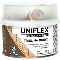 Uniflex PES-TMEL Holz, Holzspachtel, weiß, 500 g