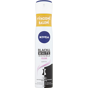Nivea Black & White Invisible Clear Antitranspirant, 200 ml