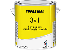 Supermal 3v1 S2177 0570 dunkelgrün deckende synthetische Farbe für Metalle, 2,5 l