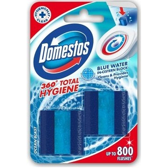 Domestos 360 Total Hygiene Ocean Tank WC-Block 2 x 50 g