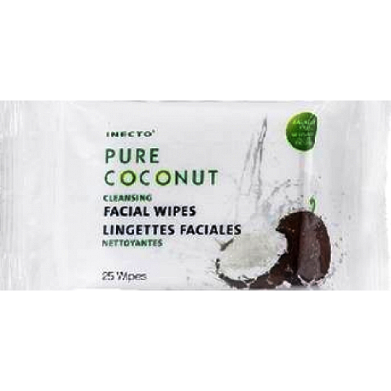 Inecto Pure Coconut Reinigungsgesicht wischt 25 Stück ab