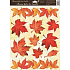 Fensterfolie ohne Kleber Herbstblätter rot 42 x 30 cm 1 Stück