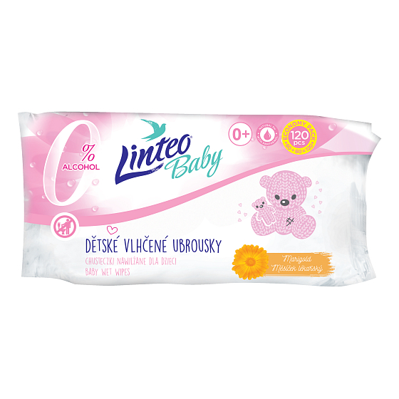 Linteo Baby Ringelblume medizinische Feuchttücher für Kinder 120 Stück