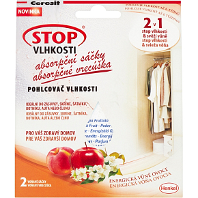 Ceresit Stop Feuchtigkeit Absorptionsbeutel energetischer Duft Frucht 2 x 50g