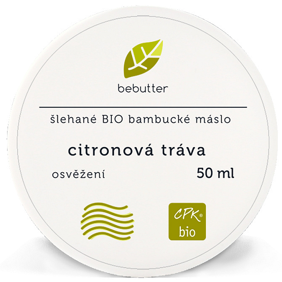 Aromatica Bebutter Bio Zitronengras geschlagene Sheabutter für müde Muskeln 50 ml