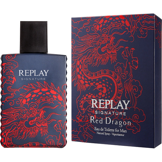 Replay Signature Red Dragon Eau de Toilette für Männer 30 ml