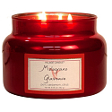 Village Candle Erfrischender Granatapfel - Melograno Glassare Duftkerze im Glas 2 Dochte 262 g