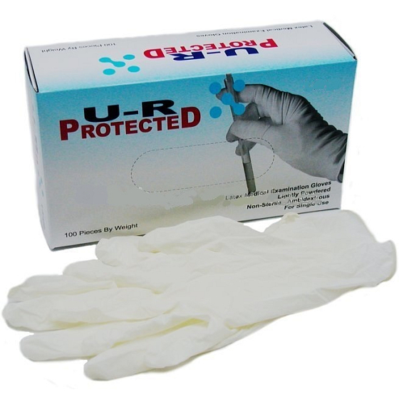 ProtecteD UR Nitrile staubfreie Einweghandschuhe Größe M Box 100 Stück